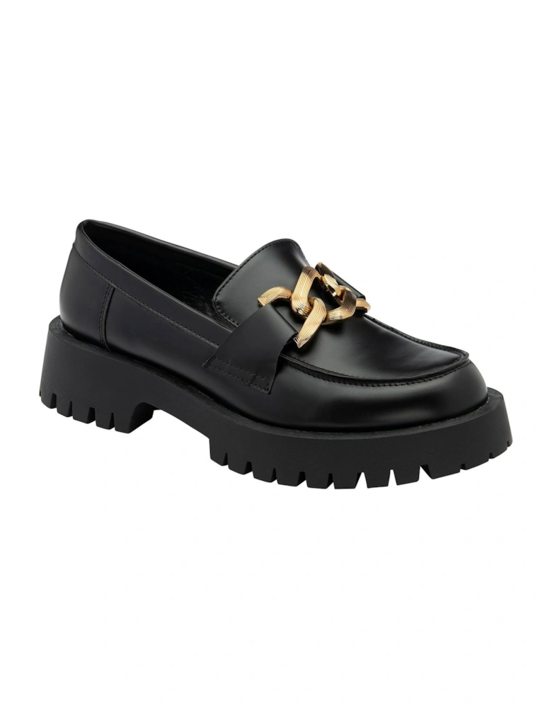 Spey Chunky Chain Loafers - Black