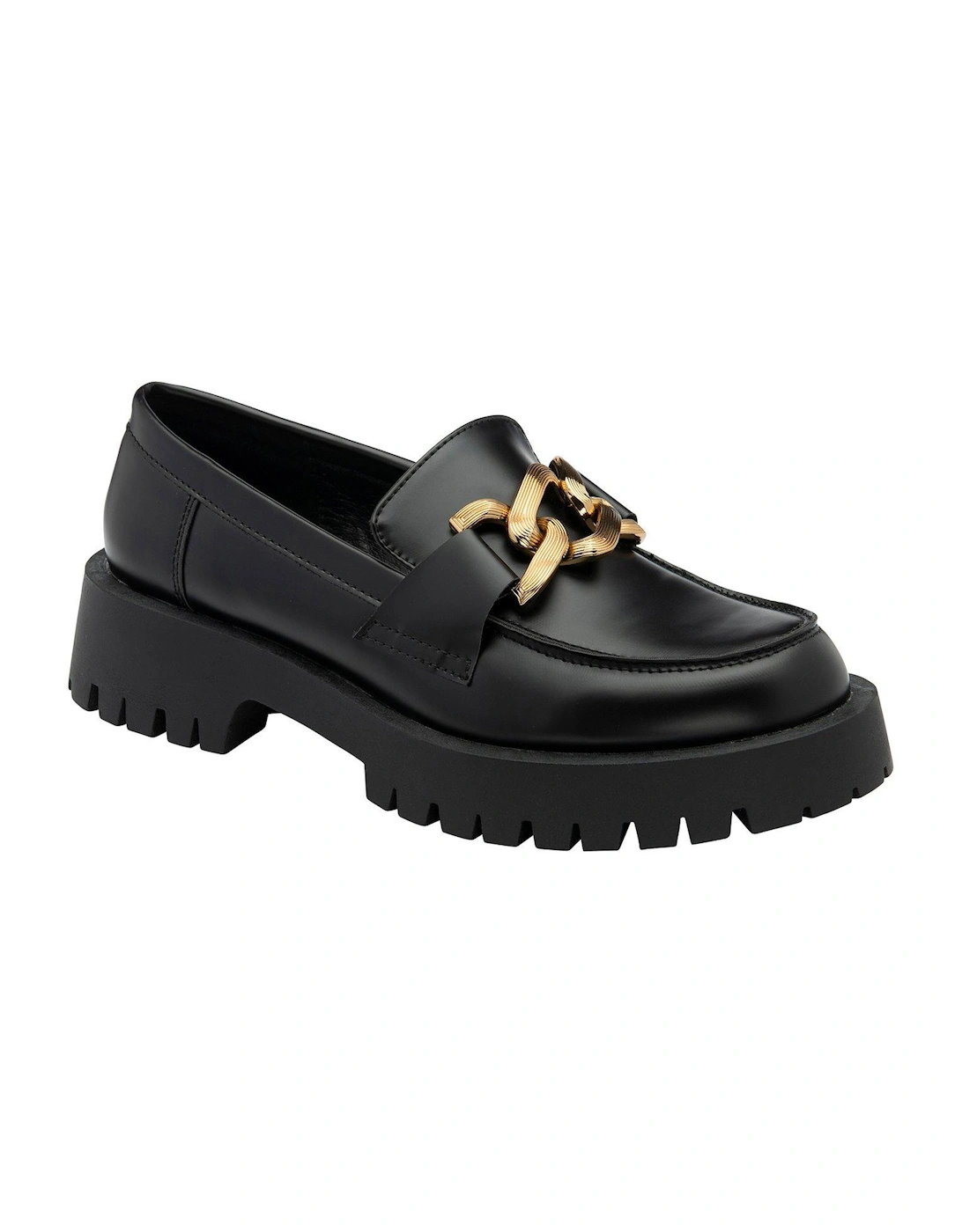 Spey Chunky Chain Loafers - Black, 5 of 4