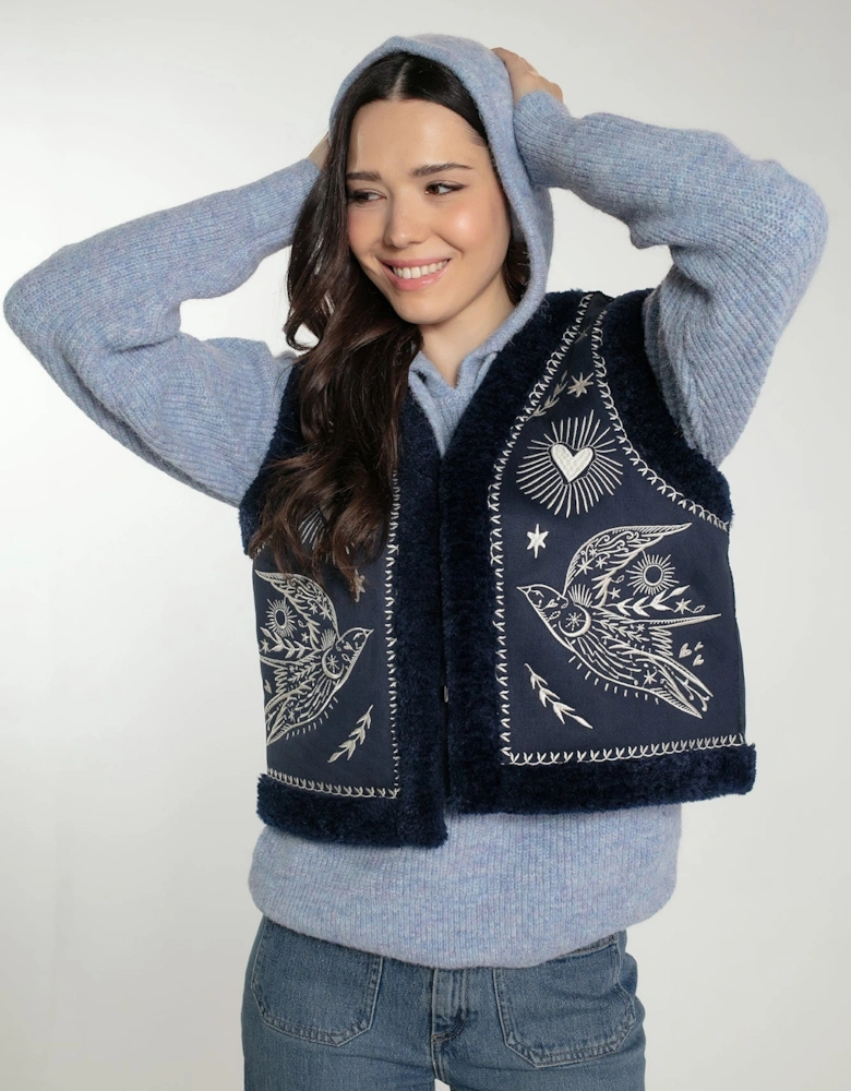 FREEBIRD GILET IN NAVY