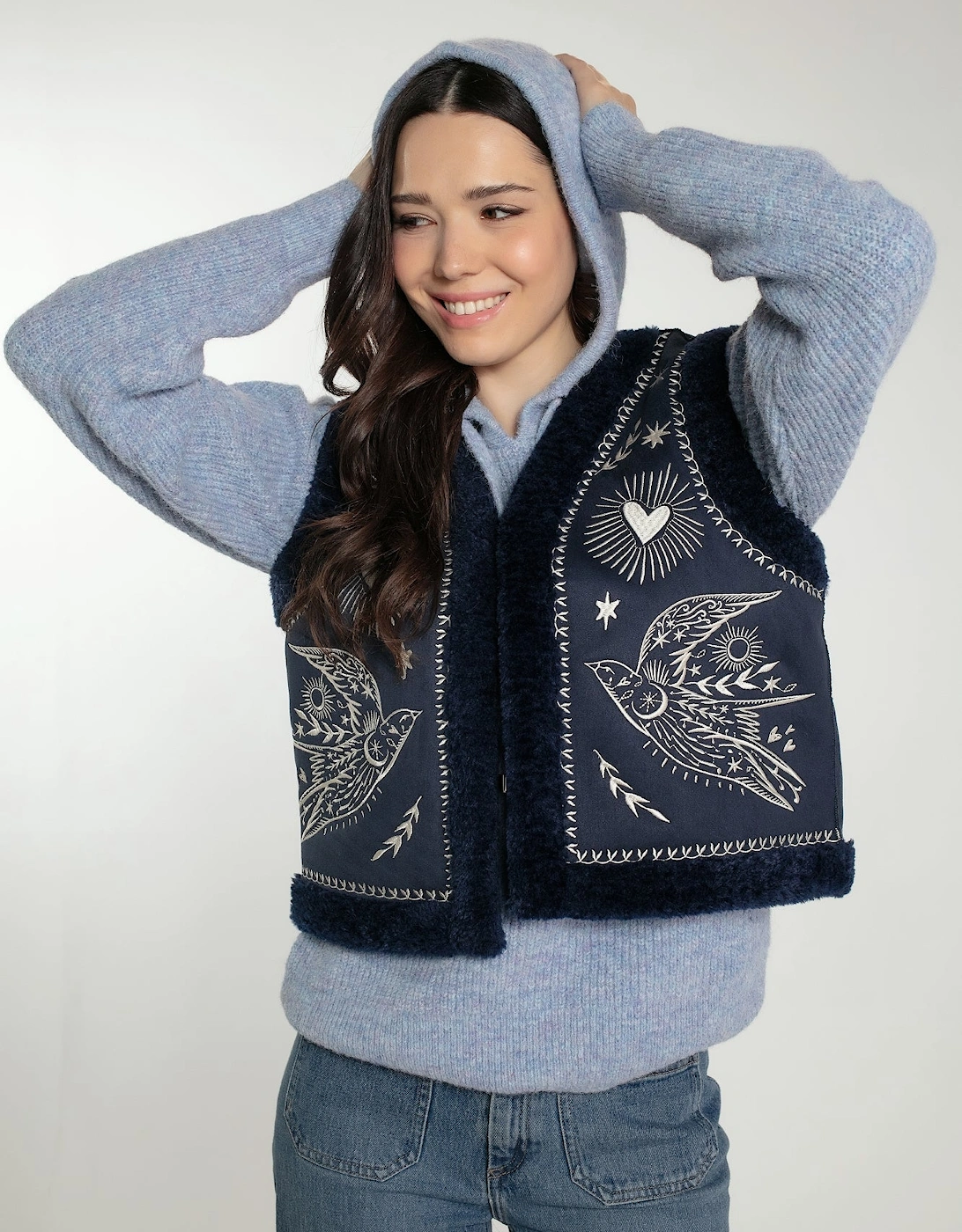 FREEBIRD GILET IN NAVY, 8 of 7