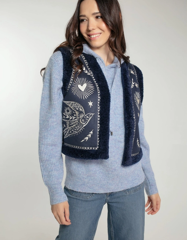 FREEBIRD GILET IN NAVY