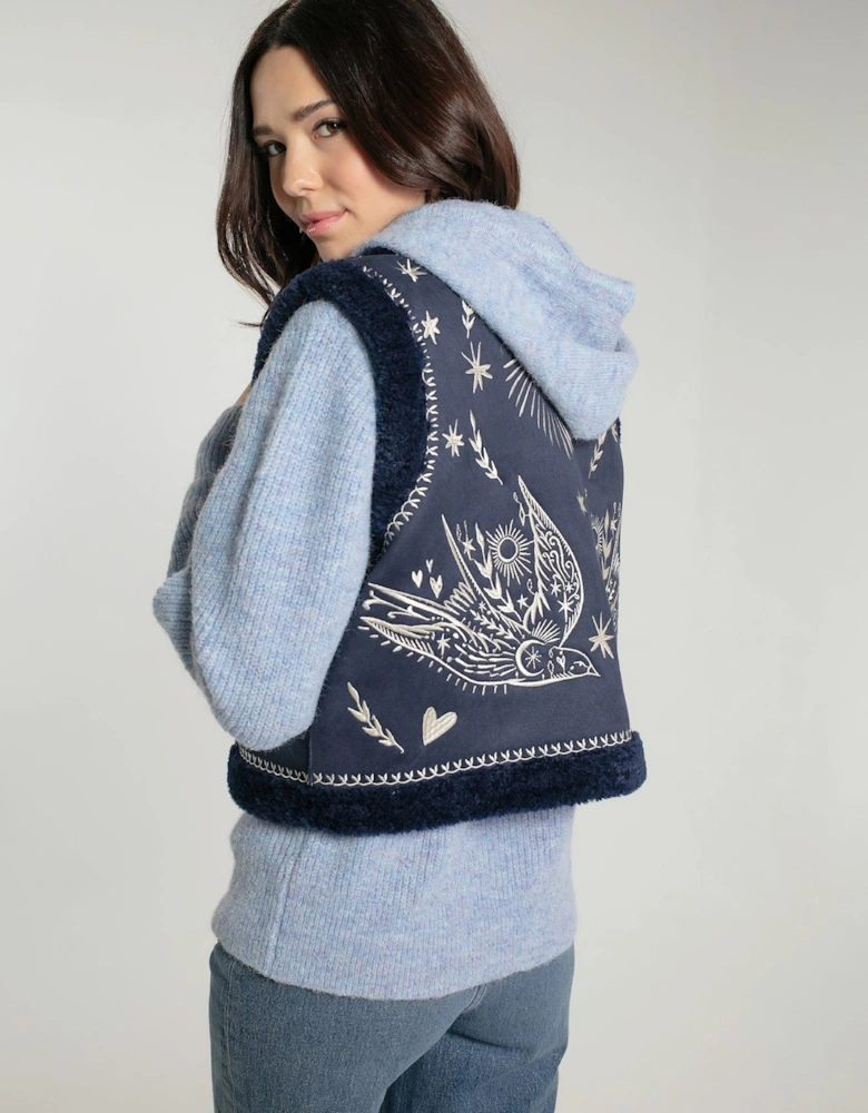 FREEBIRD GILET IN NAVY