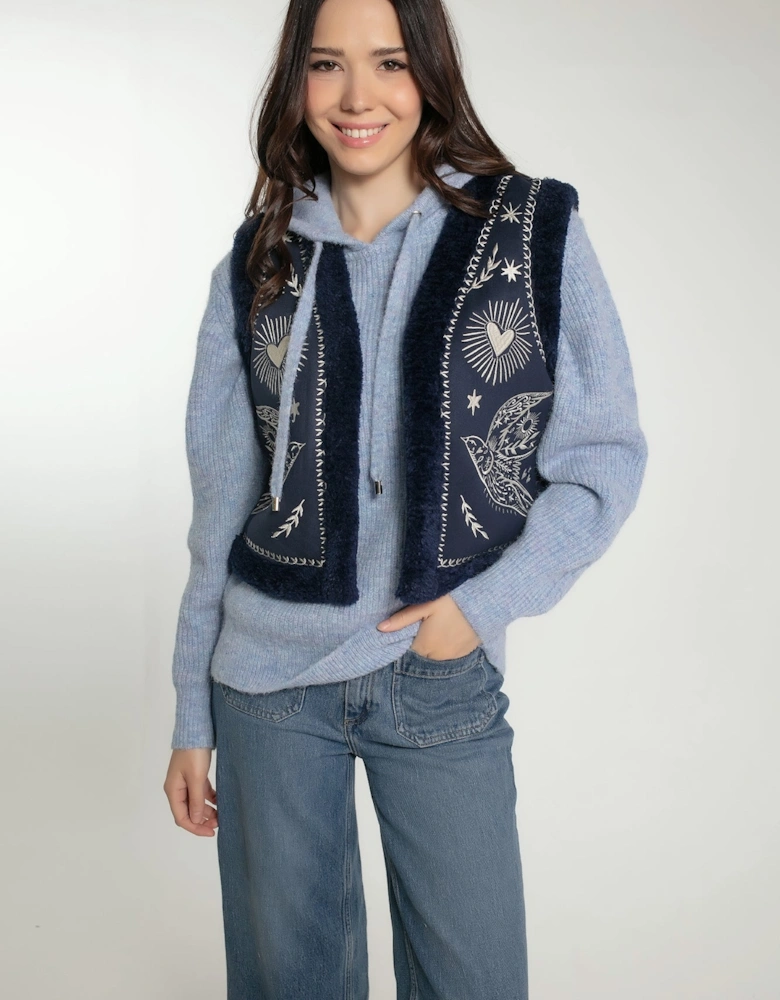 FREEBIRD GILET IN NAVY