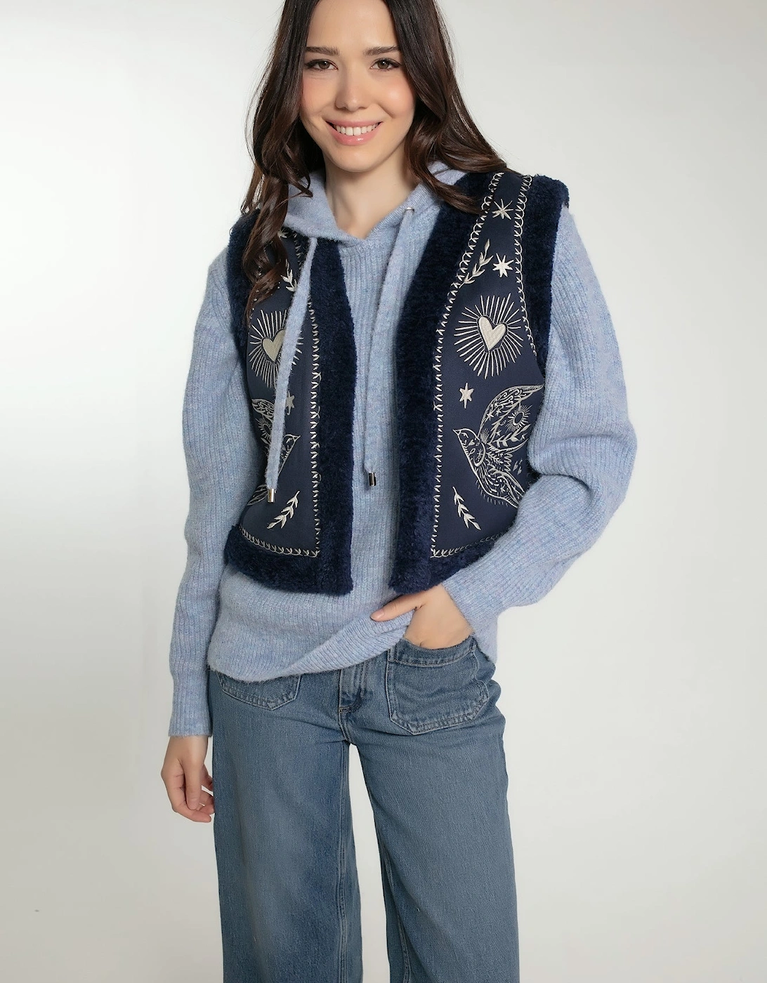 FREEBIRD GILET IN NAVY