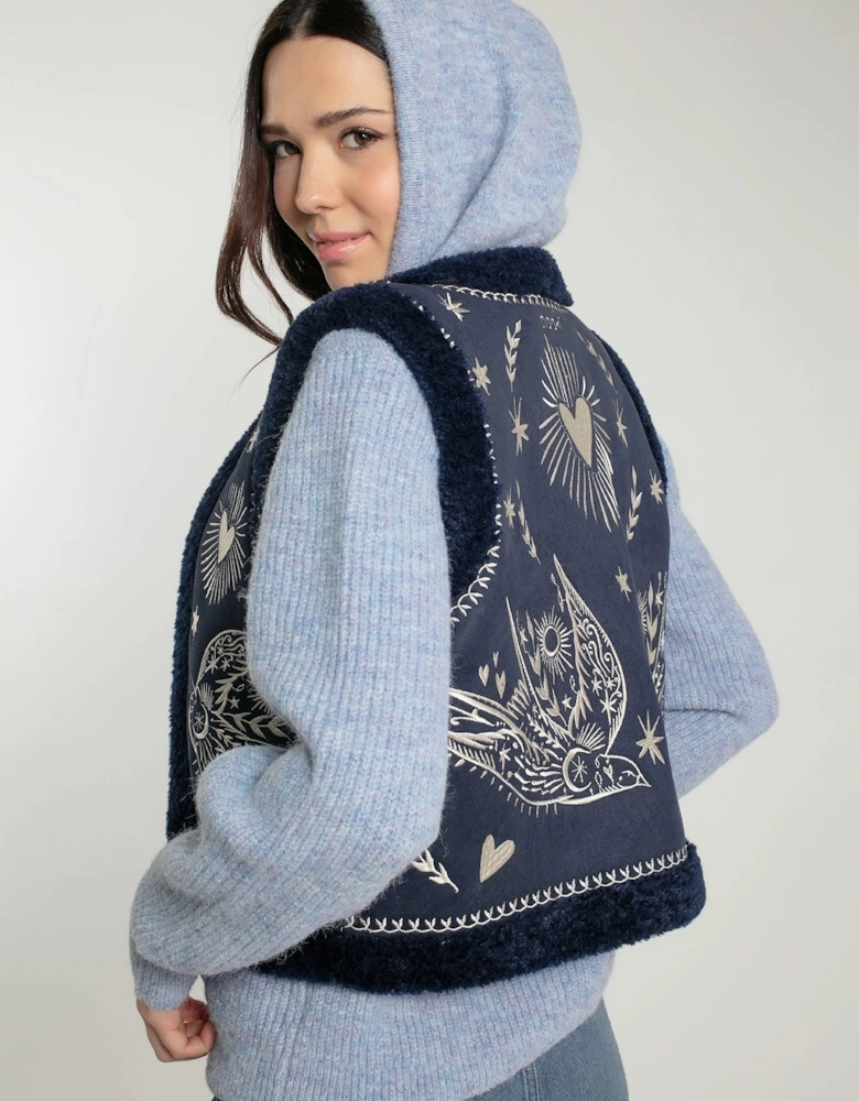 FREEBIRD GILET IN NAVY