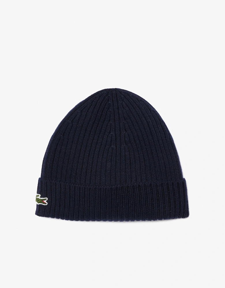 Men's Rib Knit Brushed Wool Beanie