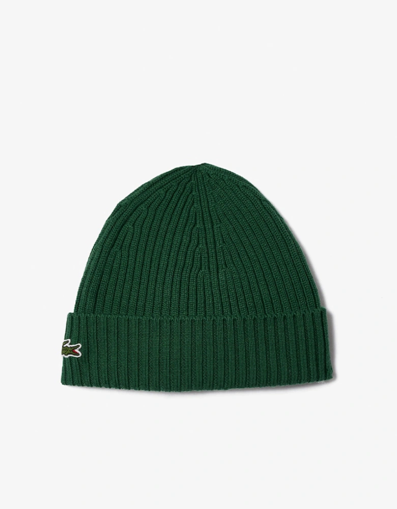 Men's Rib Knit Brushed Wool Beanie