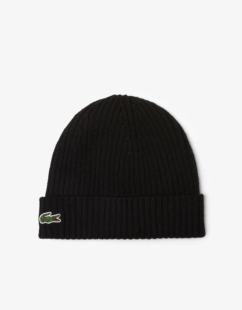Men's Rib Knit Brushed Wool Beanie