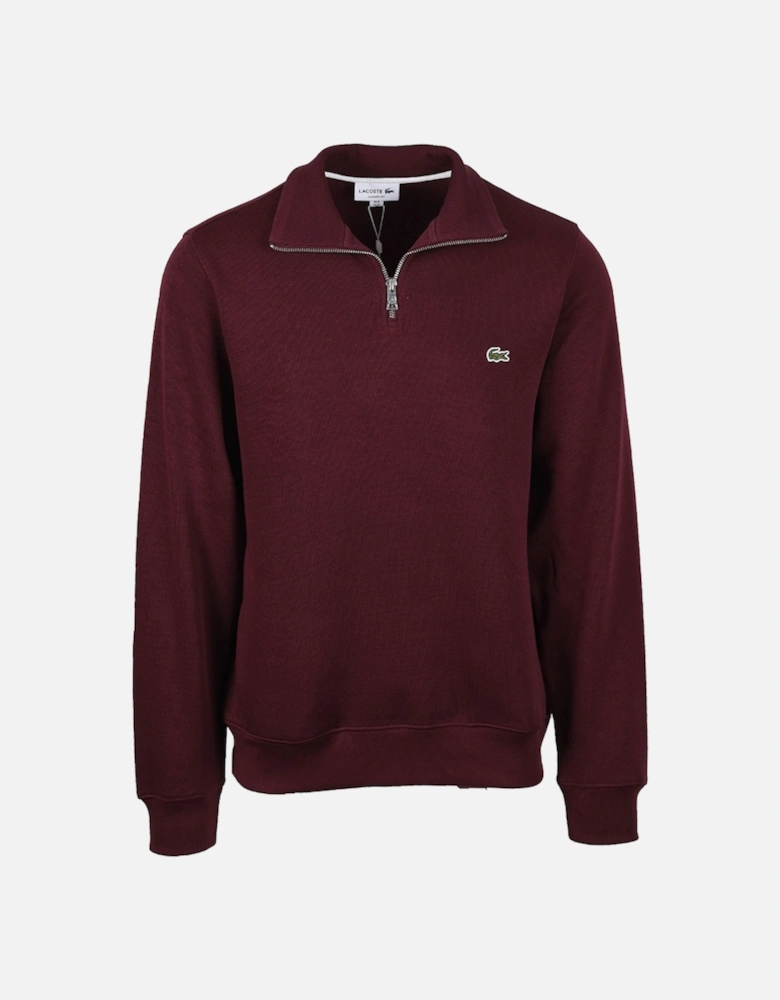 Men's Zip-Up High Neck Interlock Sweatshirt