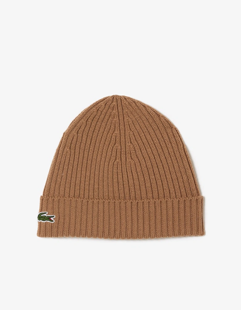 Men's Rib Knit Brushed Wool Beanie