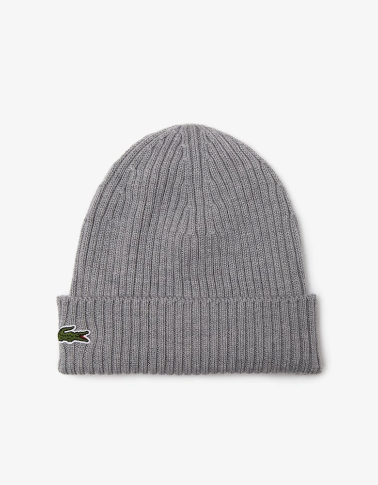 Men's Rib Knit Brushed Wool Beanie