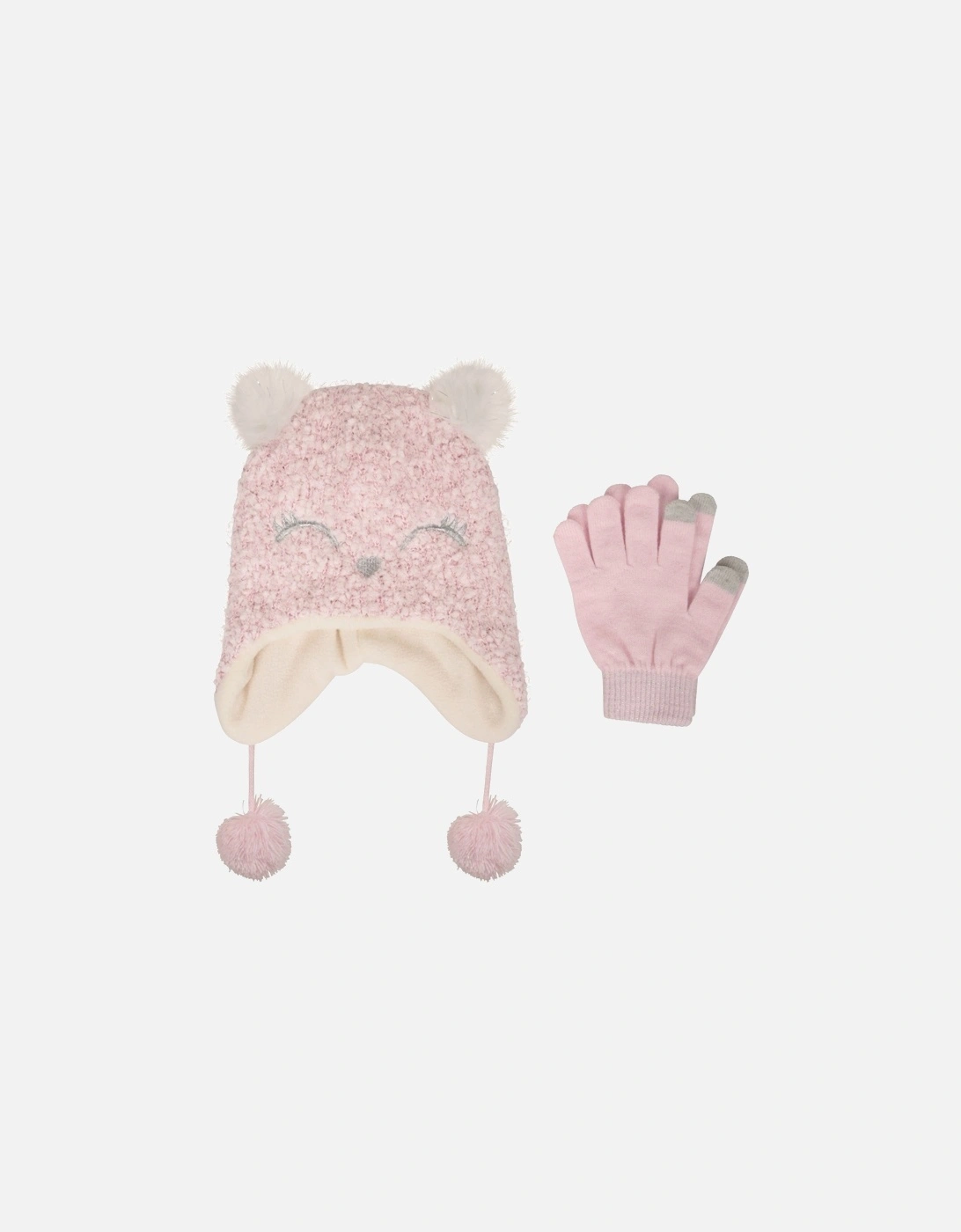 Childrens/Kids Cosy Trapper Hat And Gloves Set, 6 of 5