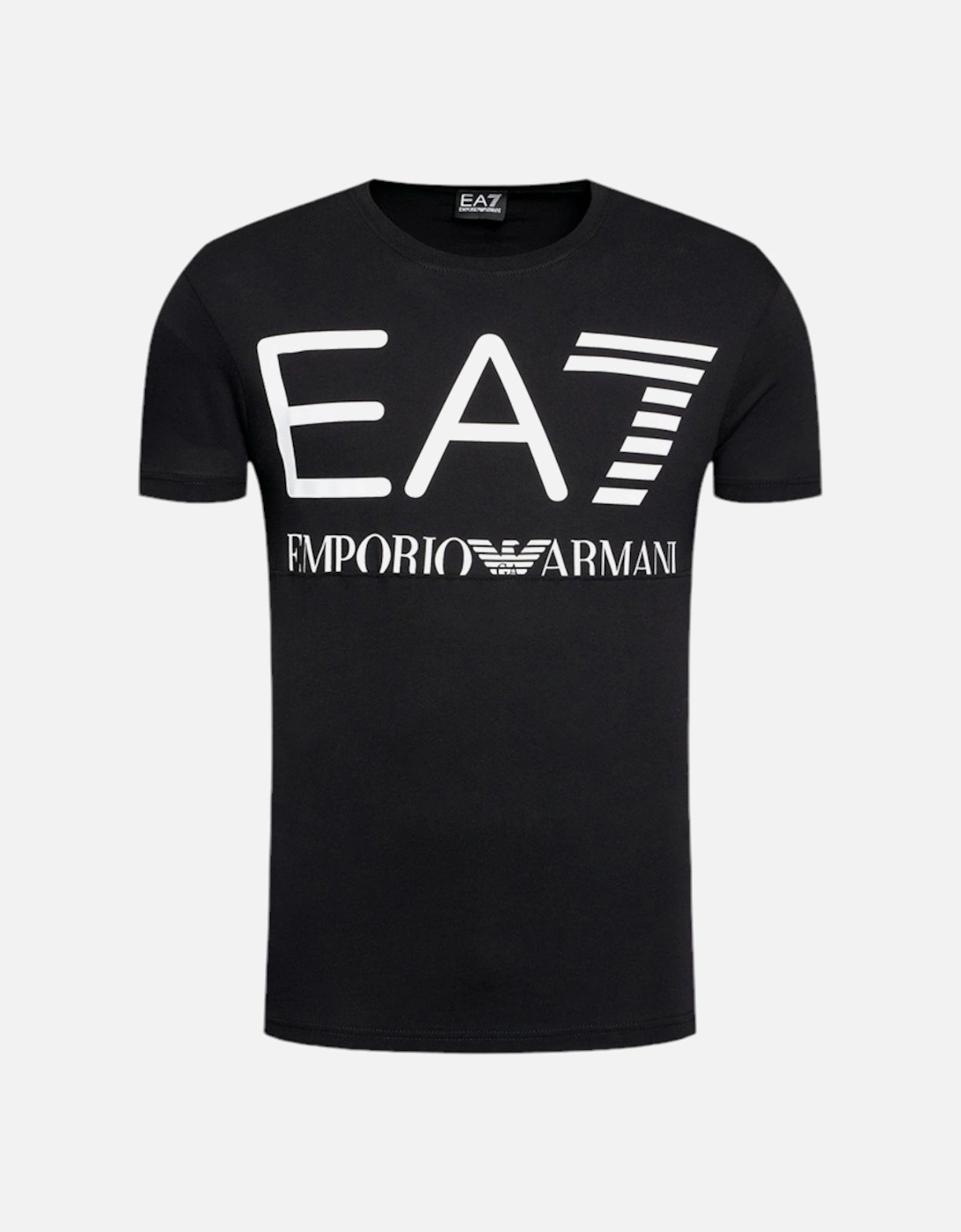 EA7 6KPT23 Mens T Shirt Emporio Summer Casual Cotton Top Black Tee