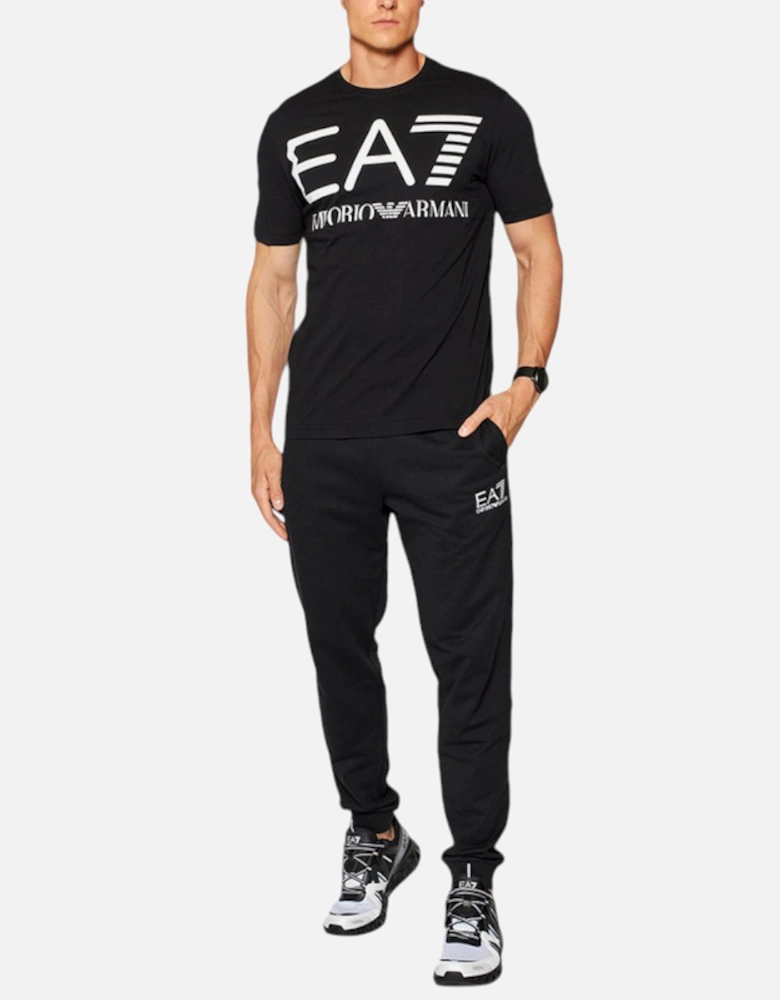 EA7 6KPT23 Mens T Shirt Emporio Summer Casual Cotton Top Black Tee