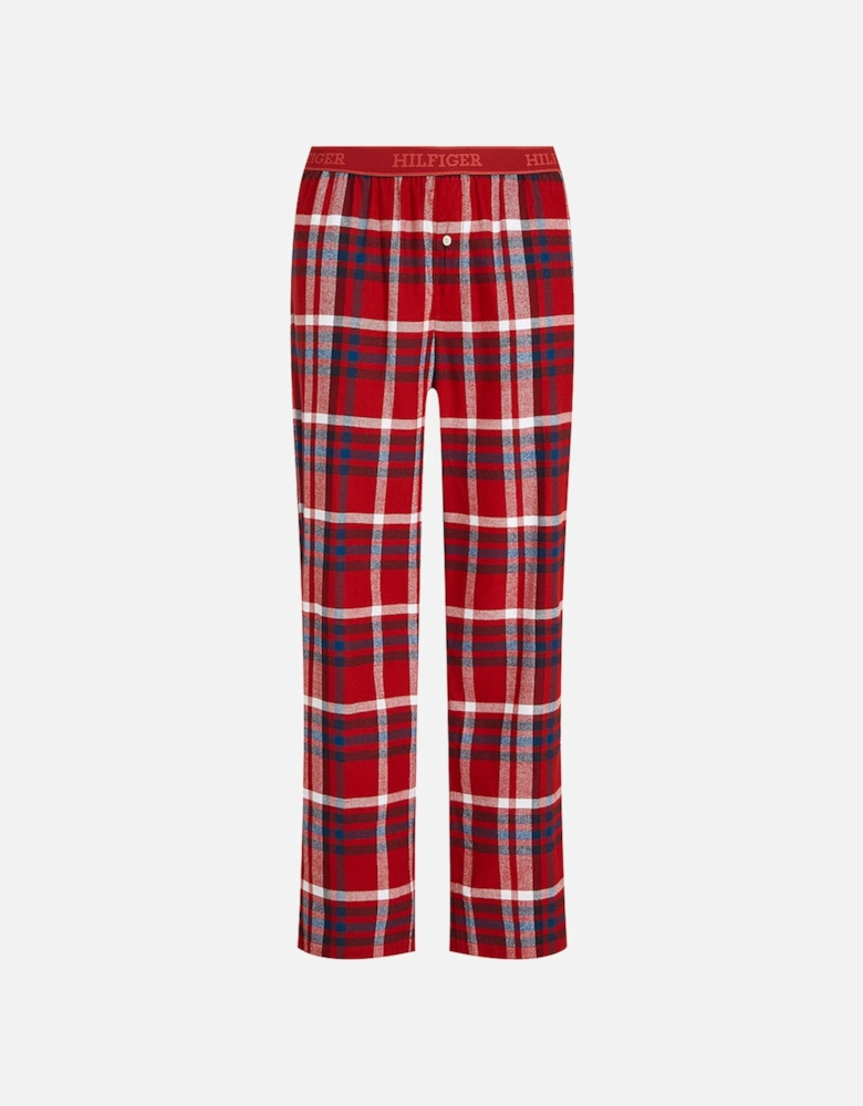 TH Monotype Plaid Pyjama Bottoms, Red
