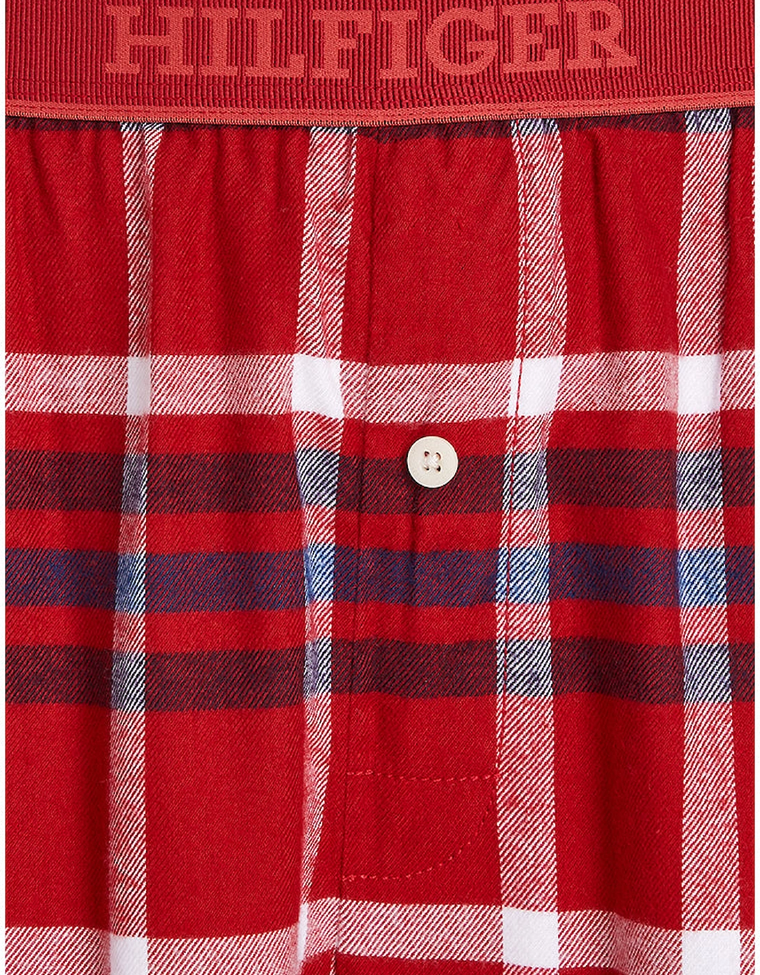 TH Monotype Plaid Pyjama Bottoms, Red