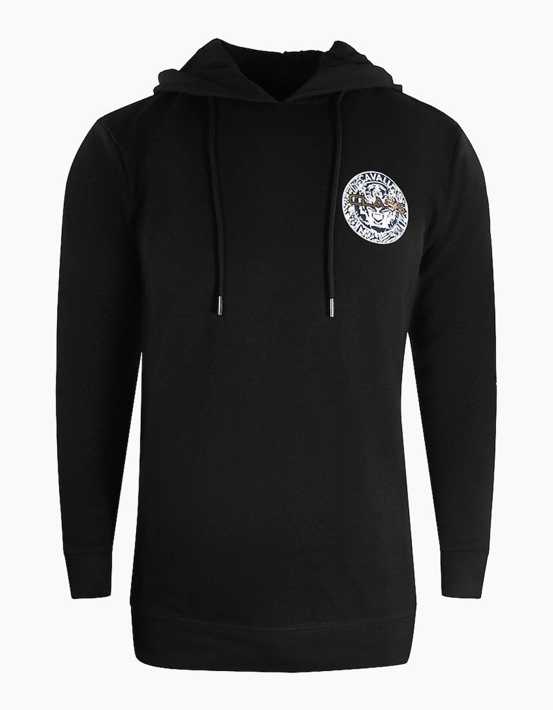 Cavalli Class Men's Black Circle Design Hoodie Large - Image 2