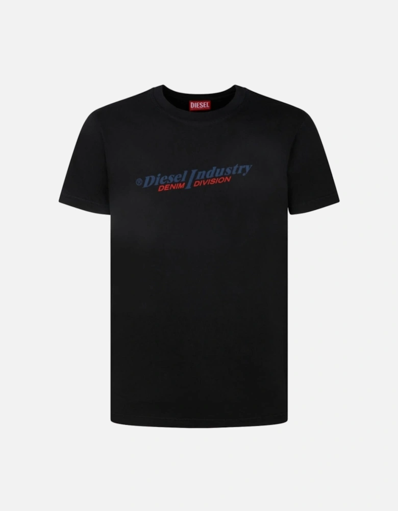 Industry Denim Division Logo Black T-Shirt