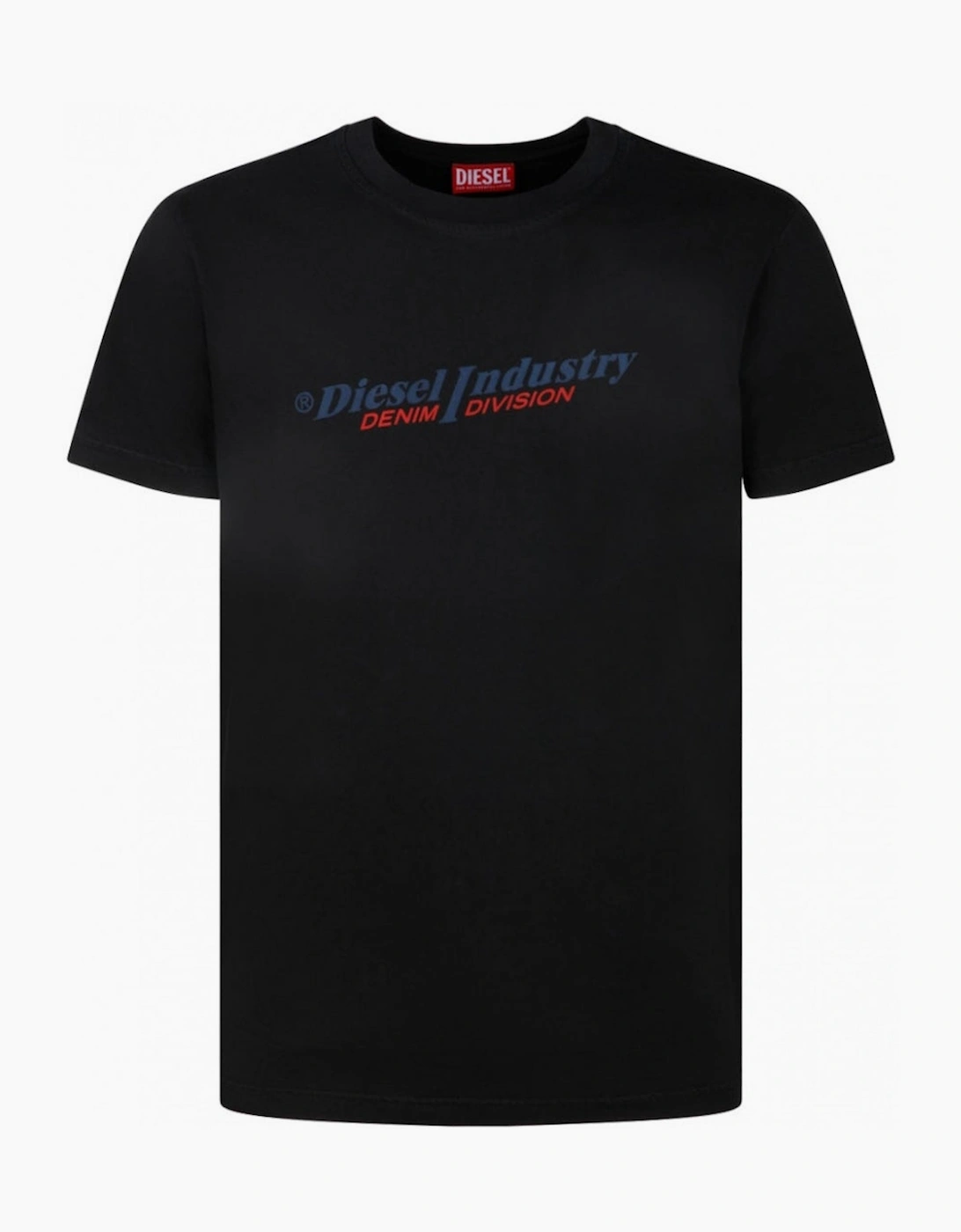 Diesel Men's Black Industry Denim Division Logo T-Shirt  34 Xs