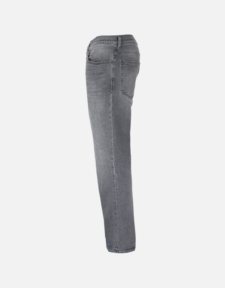 D-Fining  Tapered Fit Grey Denim Jeans