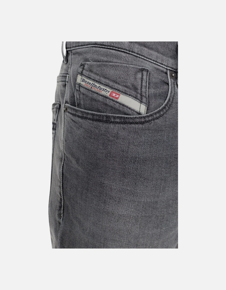 D-Fining  Tapered Fit Grey Denim Jeans