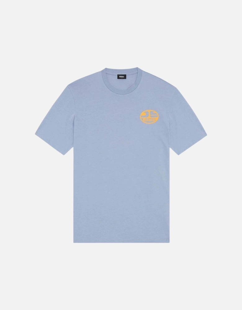 Oval DS Logo Stonewash Blue T-Shirt