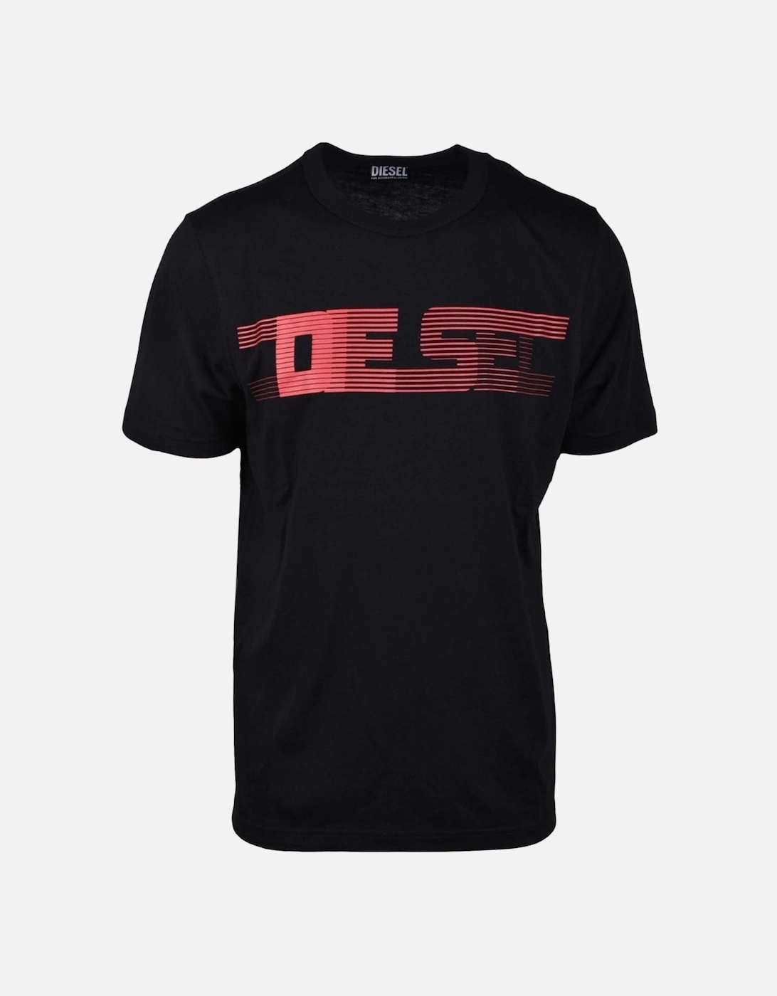 Striped Logo Black T-Shirt, 3 of 2