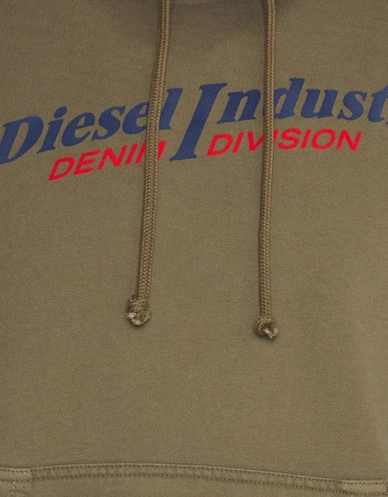 Industry Denim Division Logo Convert Green Hoodie