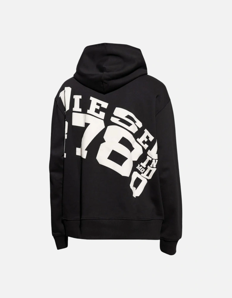 Large Back Logo Black Hoodie