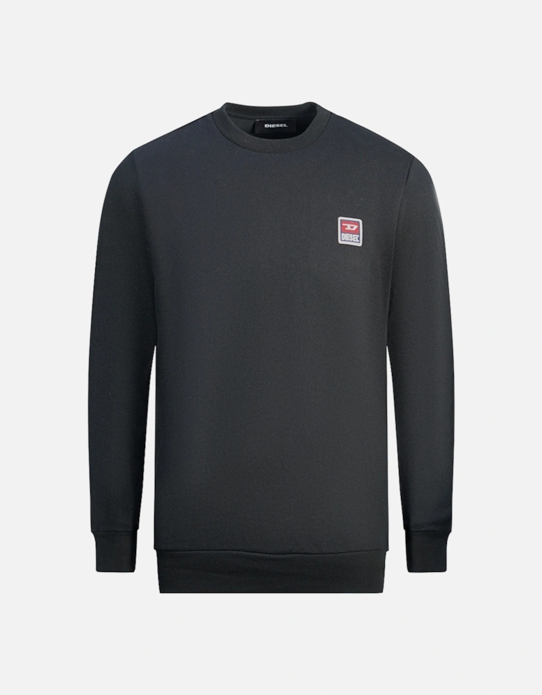 Patch Logo Black Sweatshirt