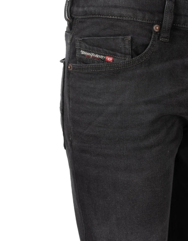 Tepphar-X Skinny Fit Black Jeans