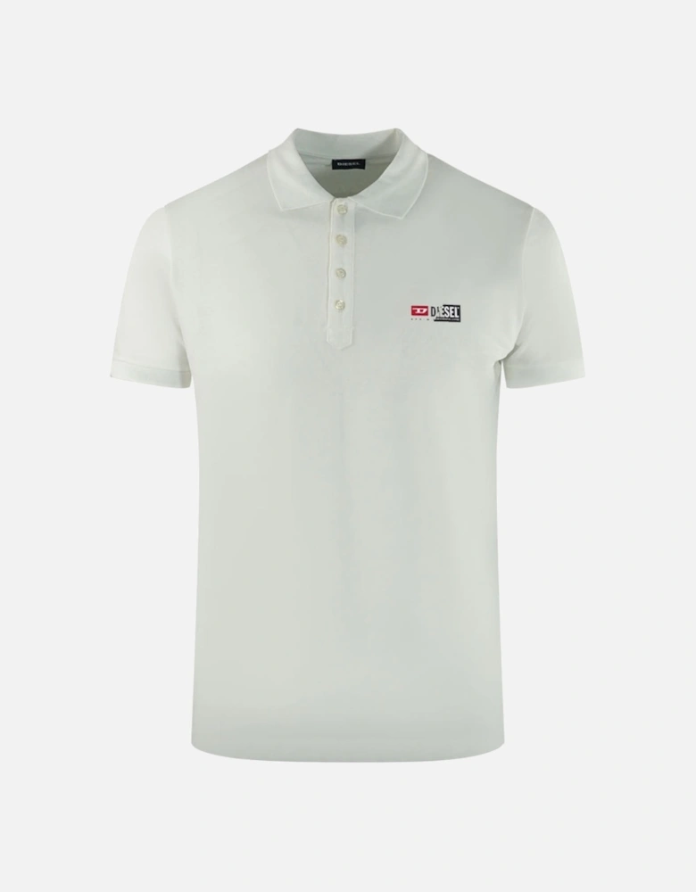 Brand Logo White Polo Shirt