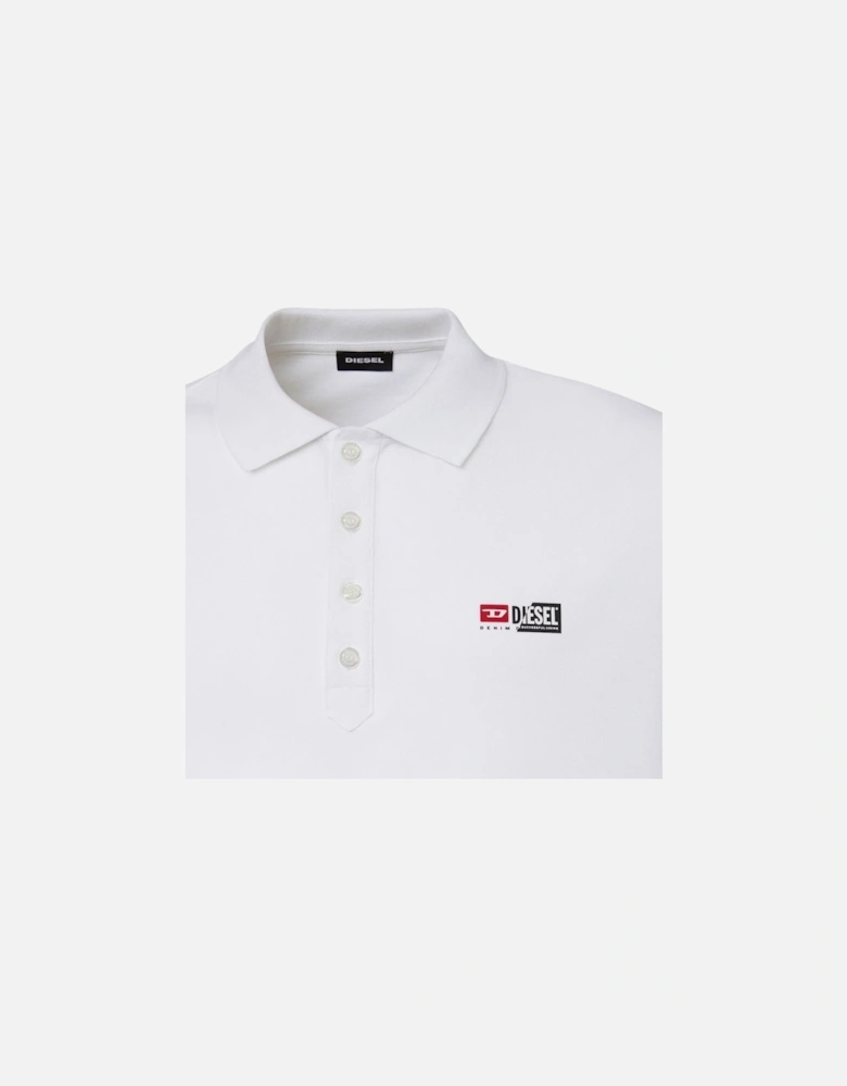 Brand Logo White Polo Shirt