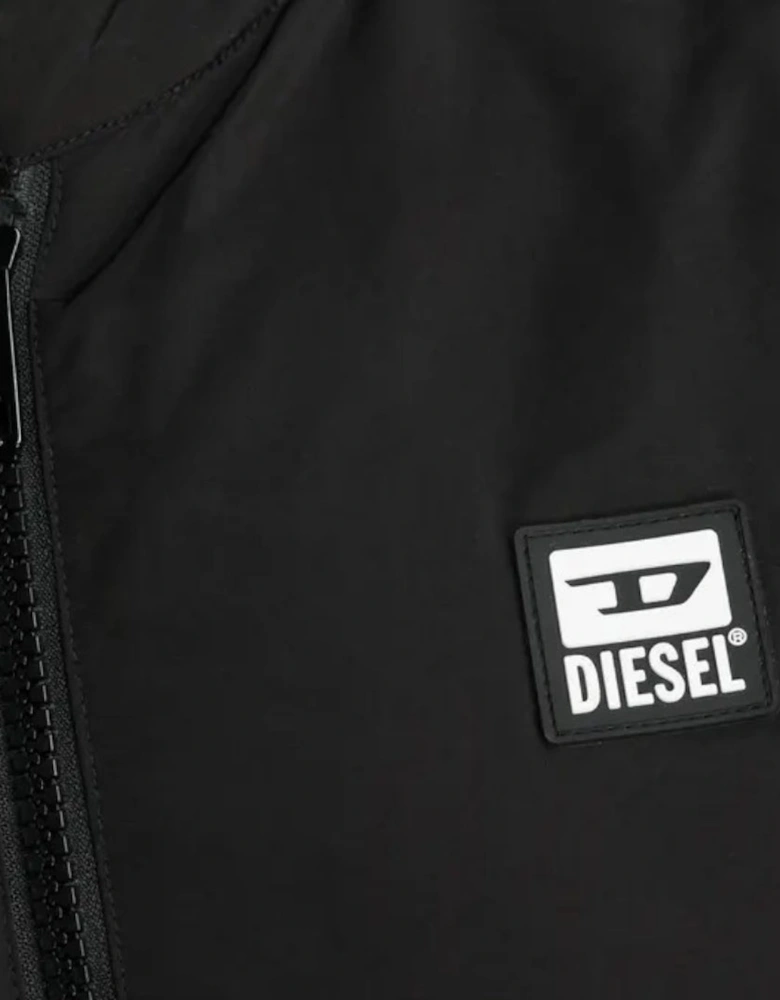 Padded Black Biker Jacket