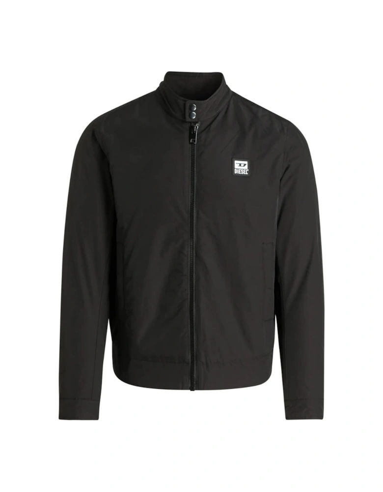 Padded Black Biker Jacket