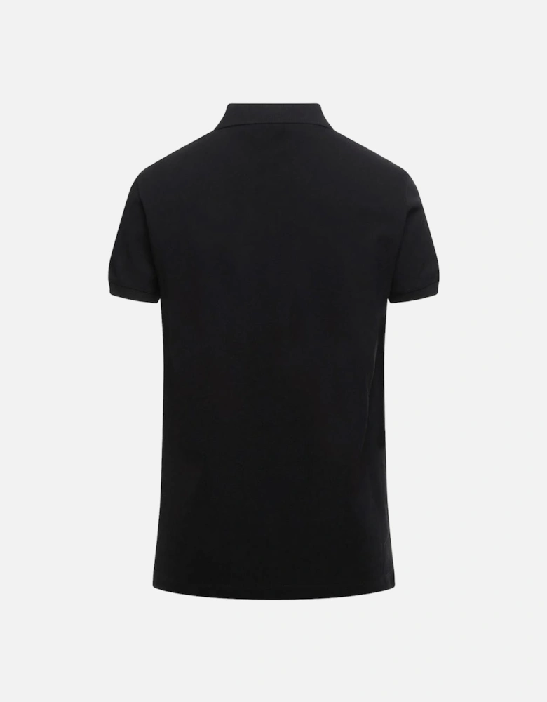 Brand Logo Black Polo Shirt