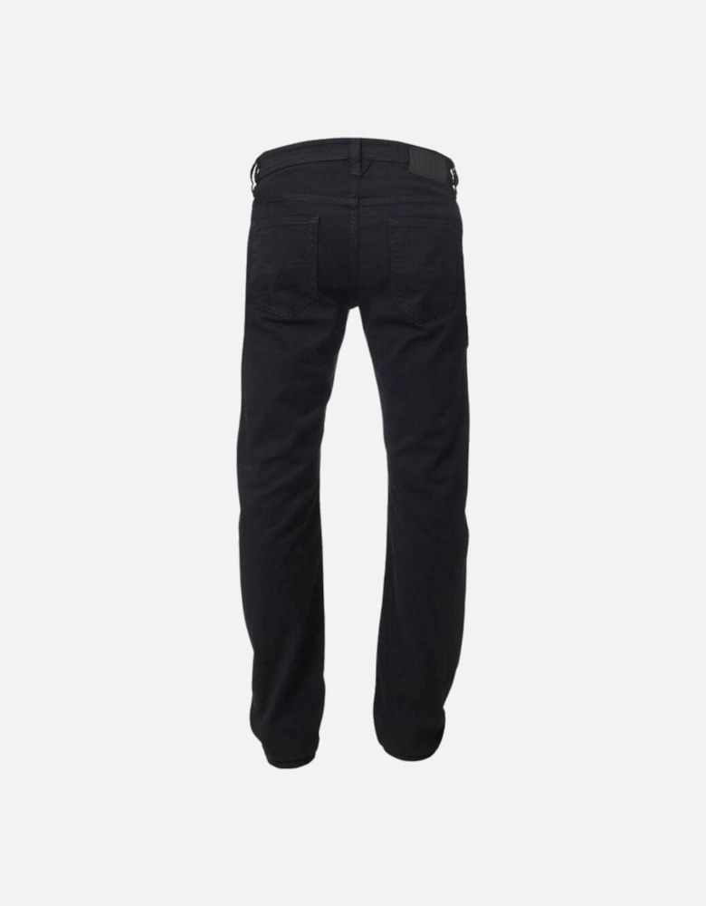 Larkee-X Straight Fit Black Jeans