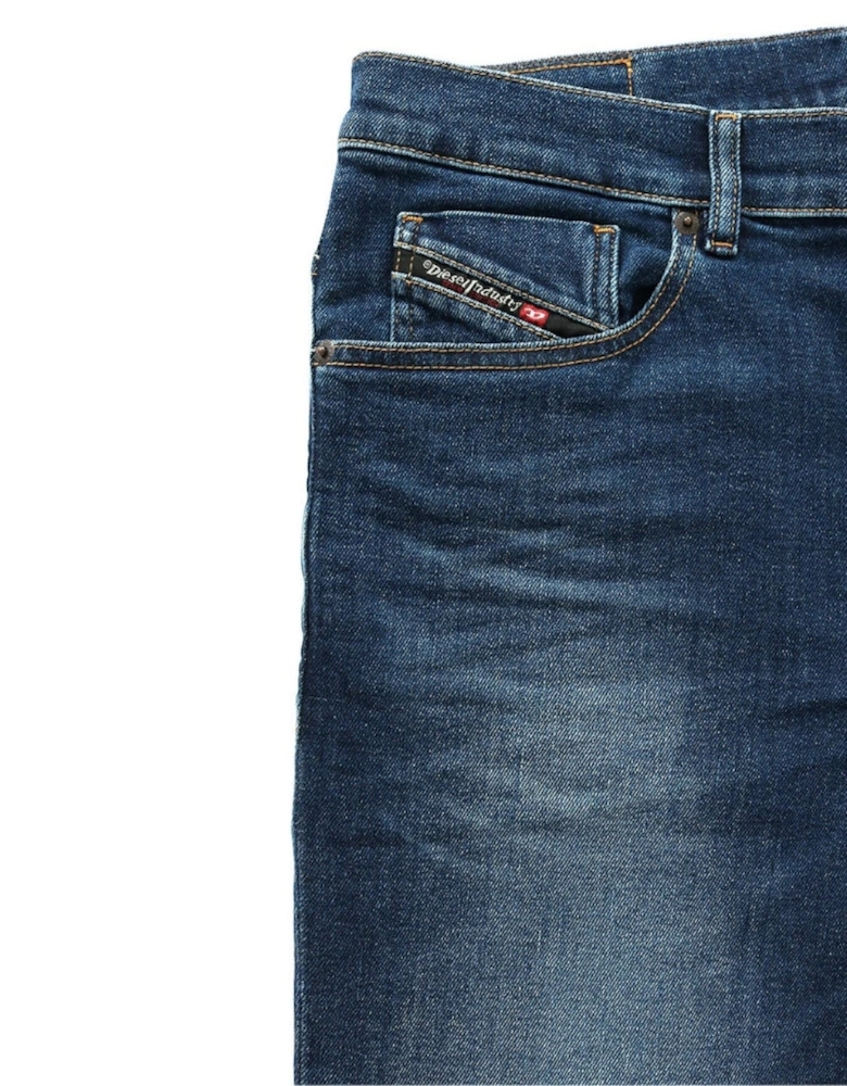 D-Fining Stone Washed Blue Denim Jeans