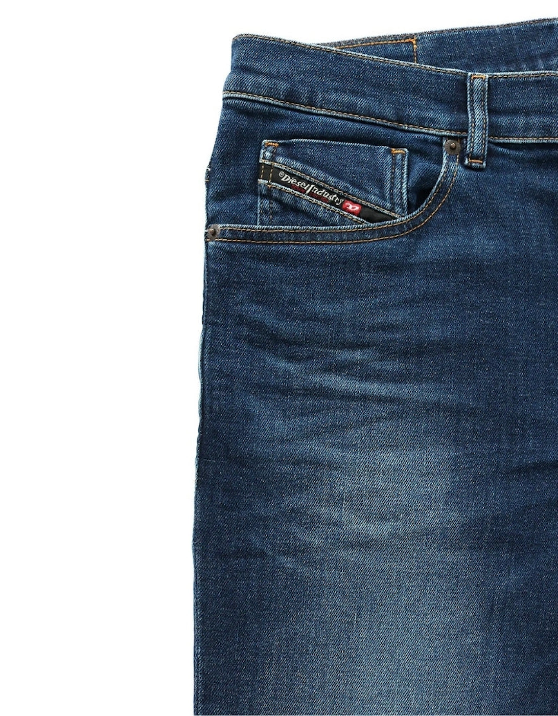 D-Fining Stone Washed Blue Denim Jeans