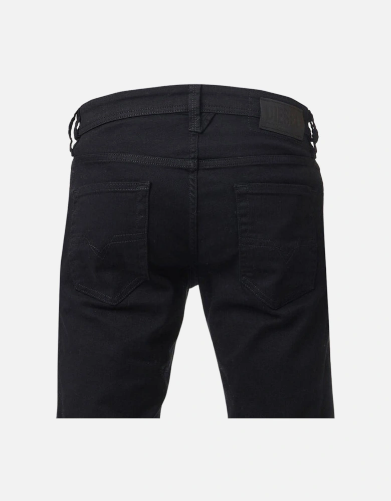 Larkee-X Straight Fit Black Jeans