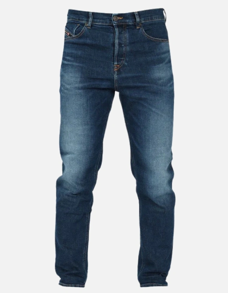 D-Fining Stone Washed Blue Denim Jeans