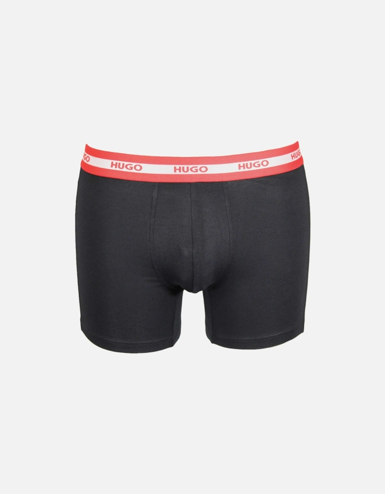 3-Pack Boxer Briefs, Black/Red