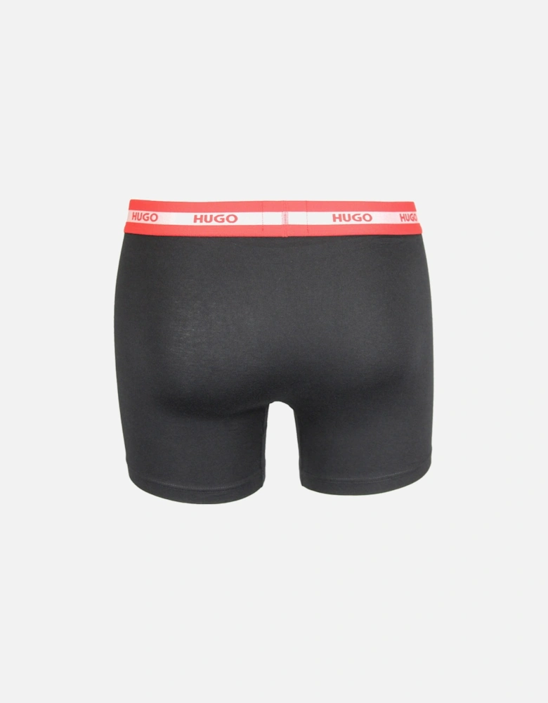 3-Pack Boxer Briefs, Black/Red
