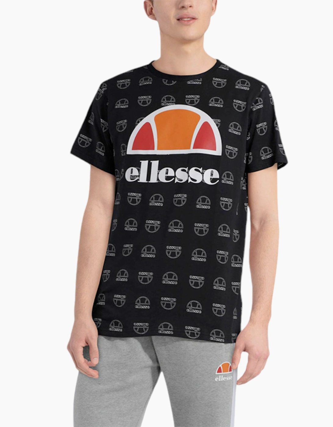 Ellesse Men's Black Miru T Shirts Crew Neck Short Sleeve Cotton Summer Holiday Tee New - Size: 34