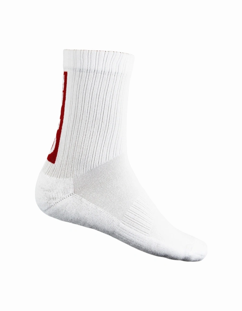 3-Pack Back Logo Socks, Black/Khaki/White