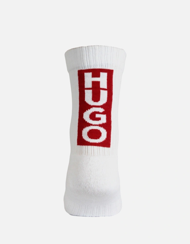 3-Pack Back Logo Socks, Black/Khaki/White