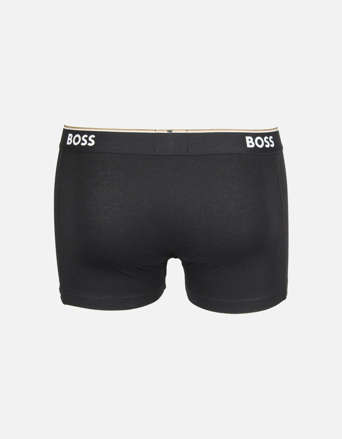 3-Pack Power Boxer Trunks, Black/Beige