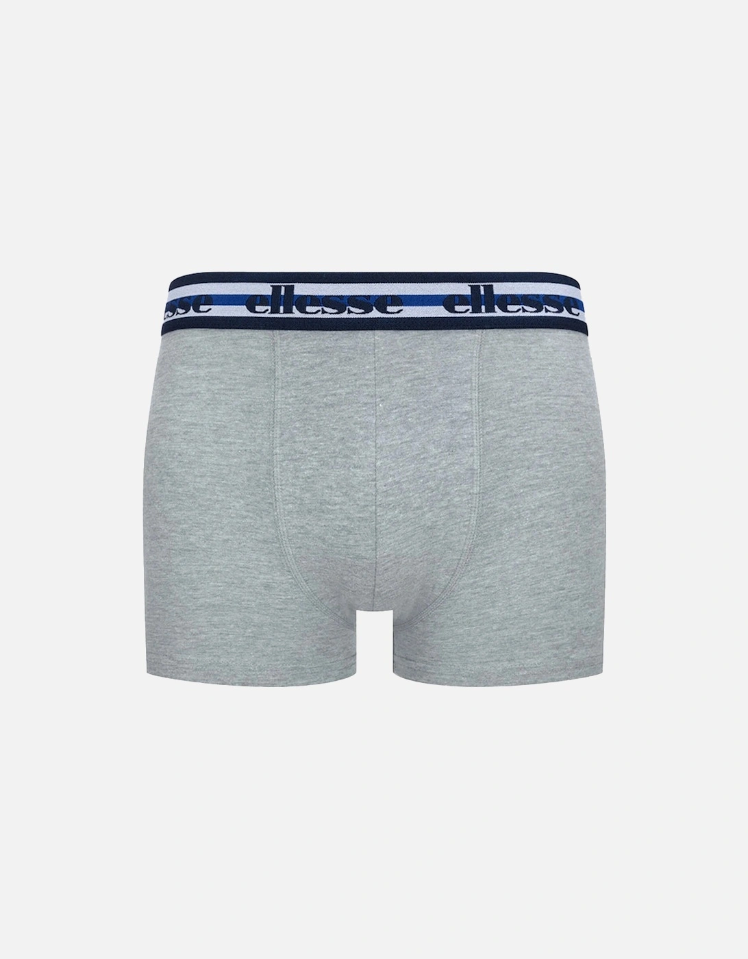 Ellesse Mens Boxers Cotton 3 Pack Red Blue Grey Boxers Briefs Trunks Underwear
