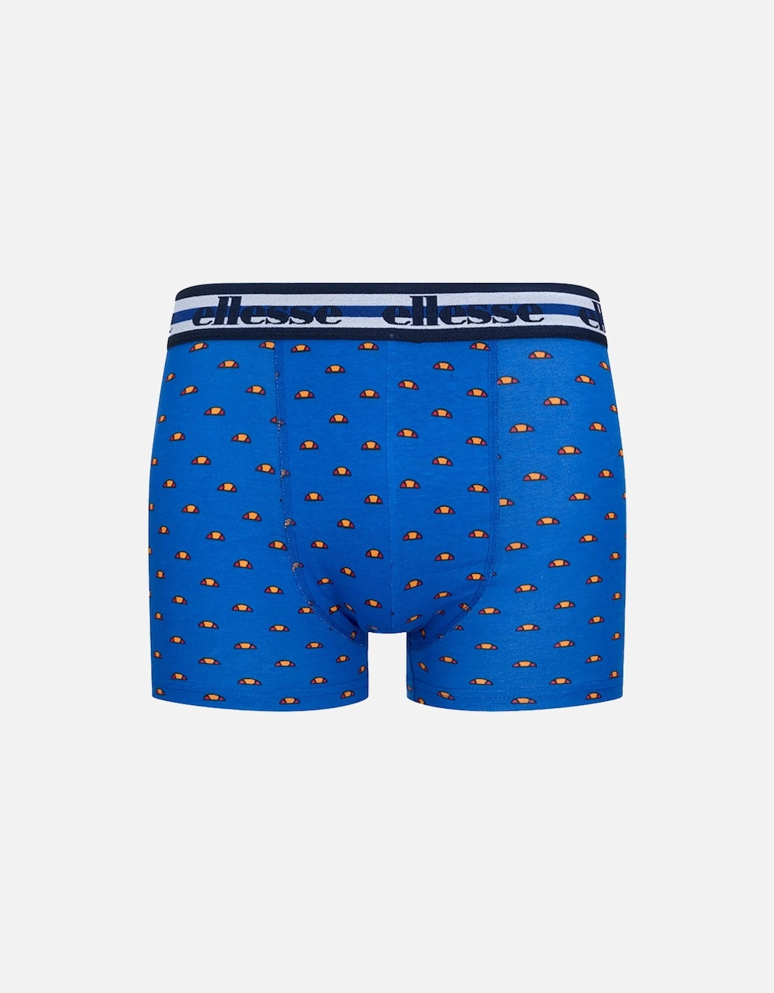 Ellesse Mens Boxers Cotton 3 Pack Red Blue Grey Boxers Briefs Trunks Underwear