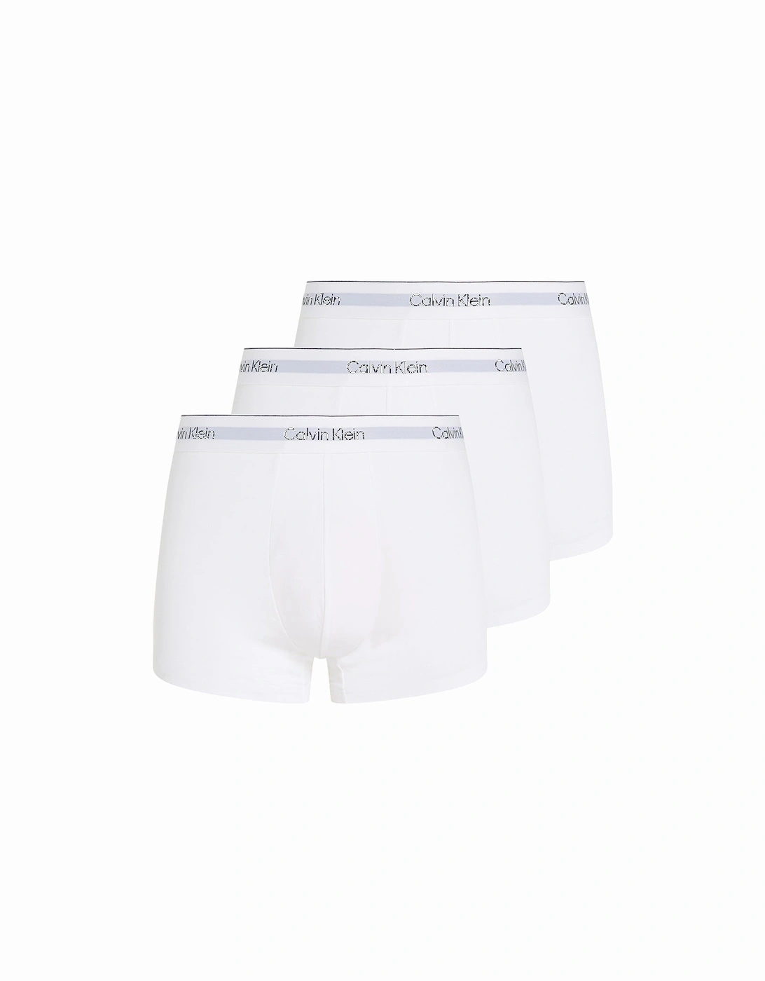Calvin Klein Mens 3-Pack Modern Cotton Boxer Trunks, White - Size: 32/33/32